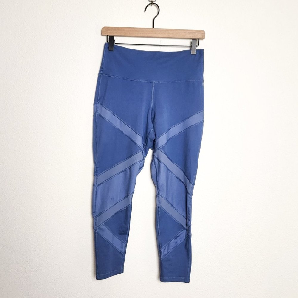 Aerie Offline High Rise Blue Leggings Large